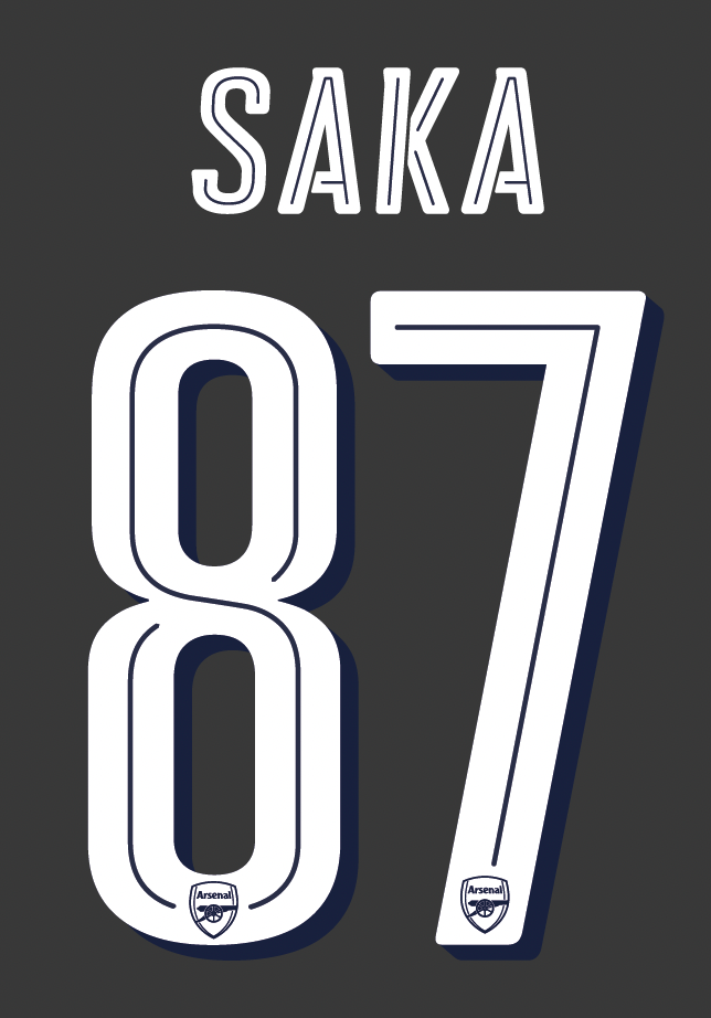 SAKA 87 Nameset - Custom Order