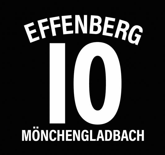 EFFENBERG 10 Nameset Borussia Monchengladbach