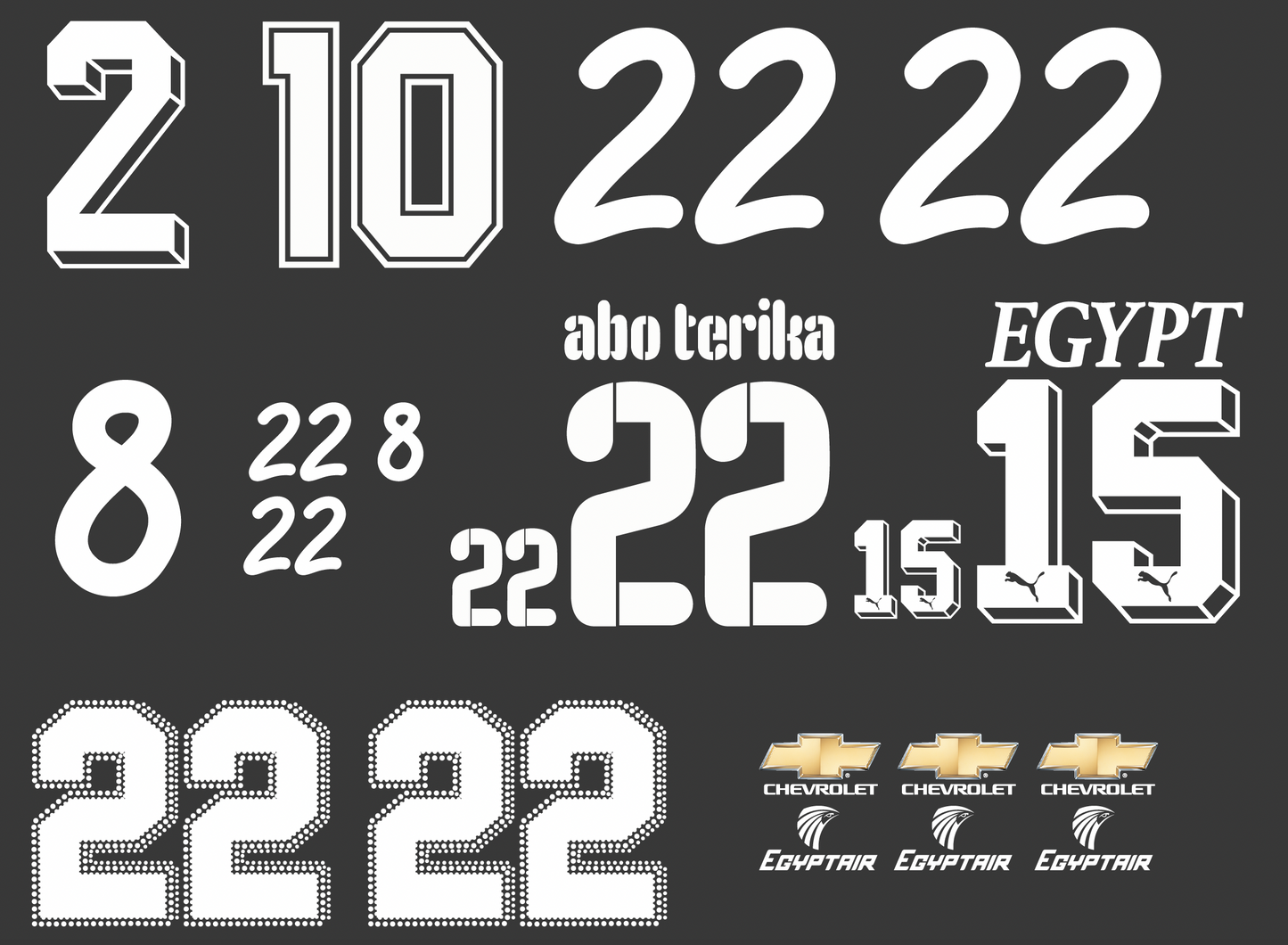 Various Namesets and Sponsors - Custom Order