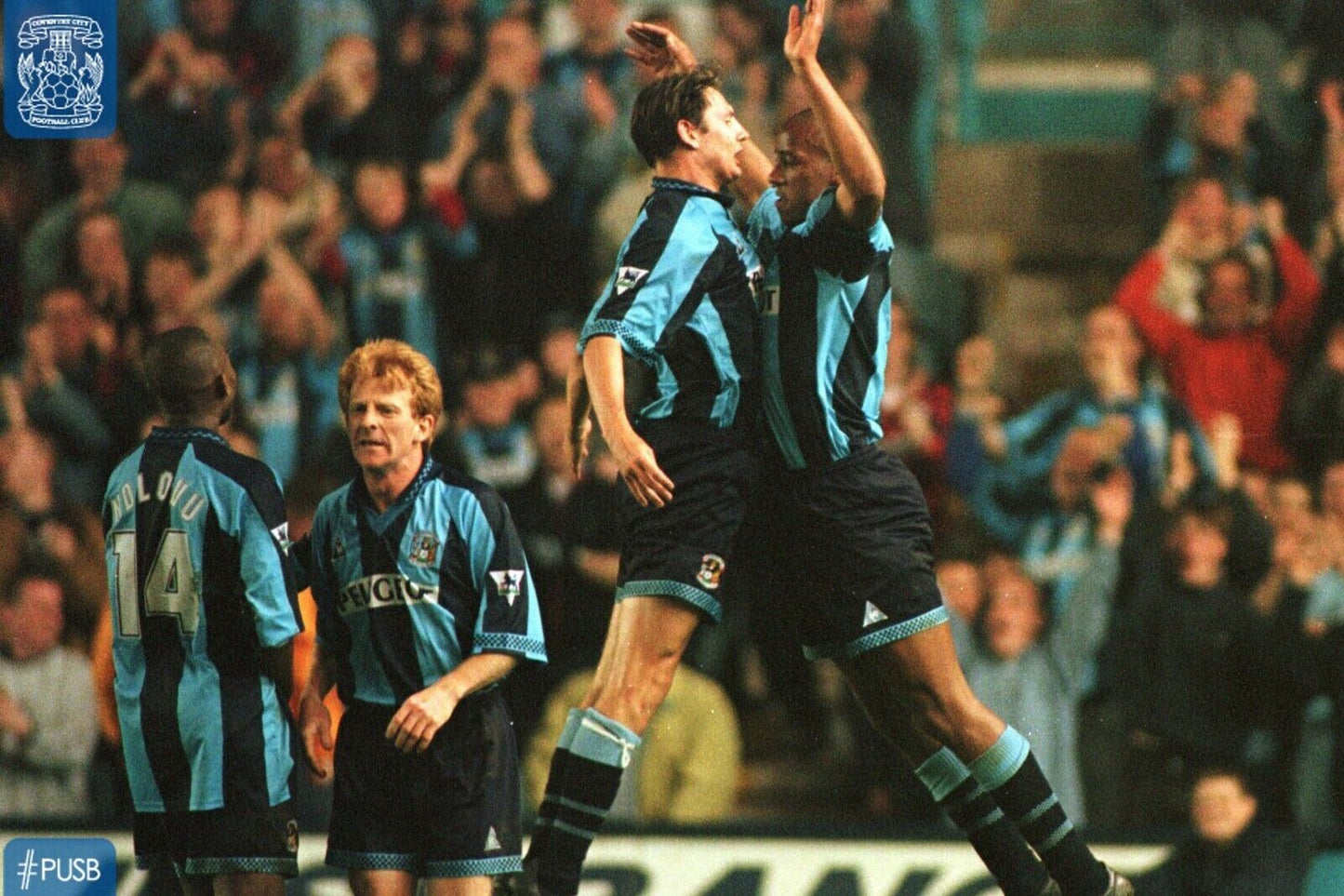 Coventry City Name Set 1996-97 Home Shirt ANY NAME/NUMBER Flock Le Coq M L XL