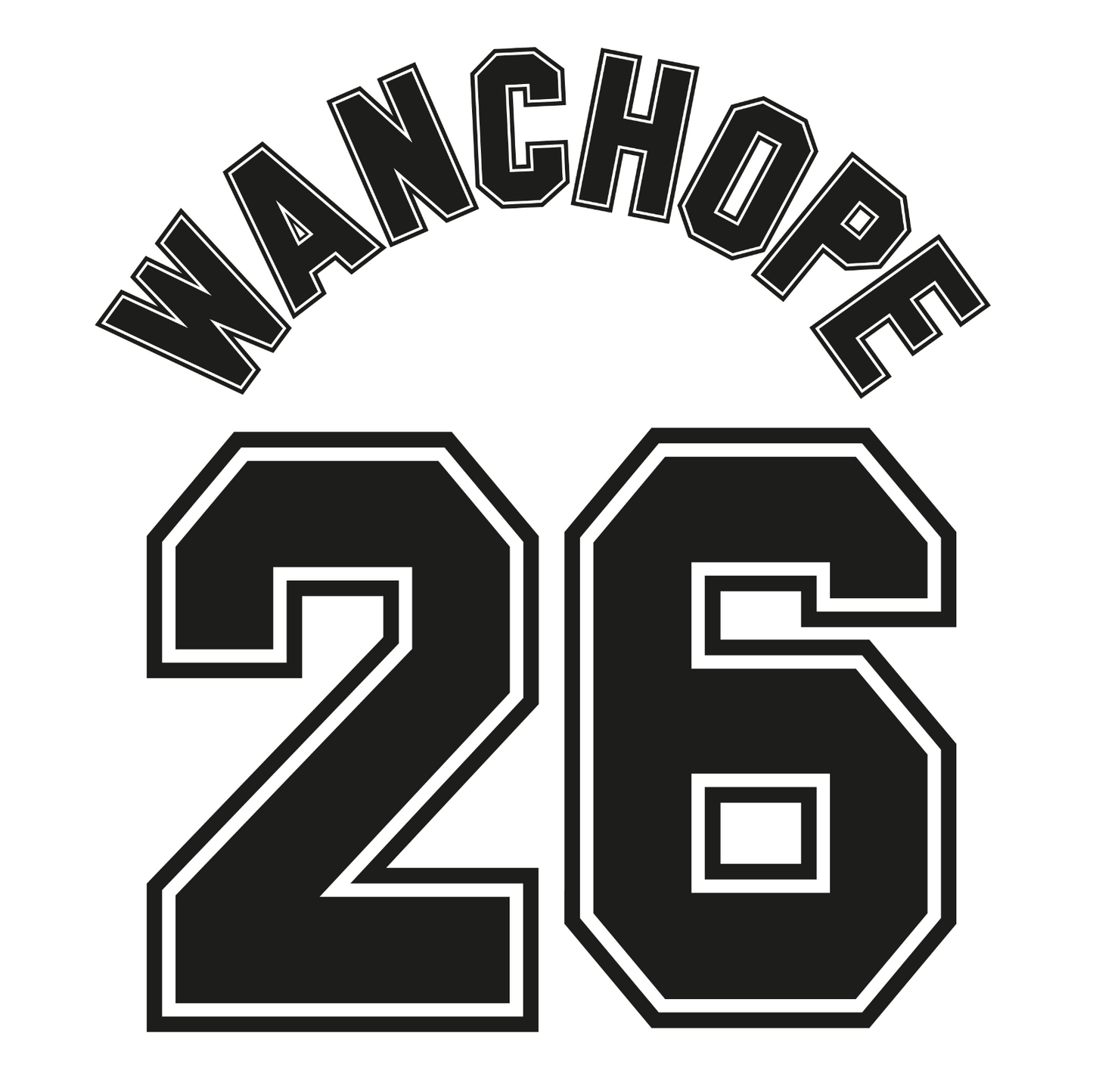 Derby County Name Set 1996 Home Shirt ANY NAME/NUMBER Flock Wanchope Stimac M L