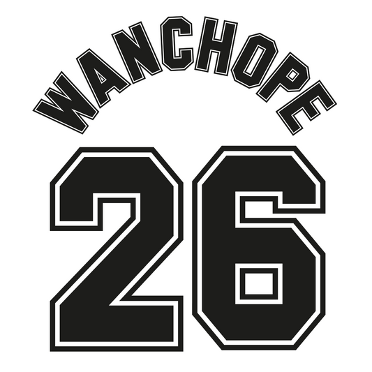 Derby County Name Set 1996 Home Shirt ANY NAME/NUMBER Flock Wanchope Stimac M L