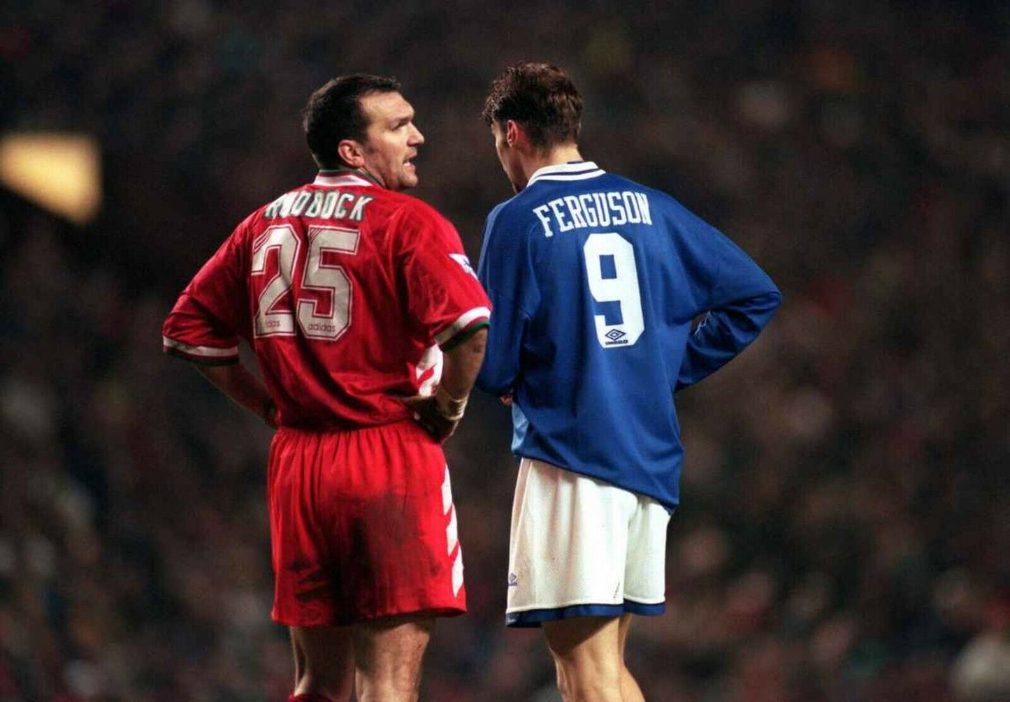 Everton Name Set 1994-95 Home Shirt ANY NAME/NUMBER Flock M L Ferguson Stubbs