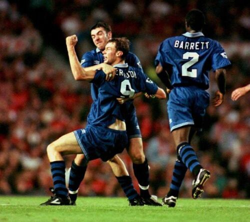 Everton Name Set 1996-97 Home Shirt ANY NAME/NUMBER Flock M L Ferguson Stubbs