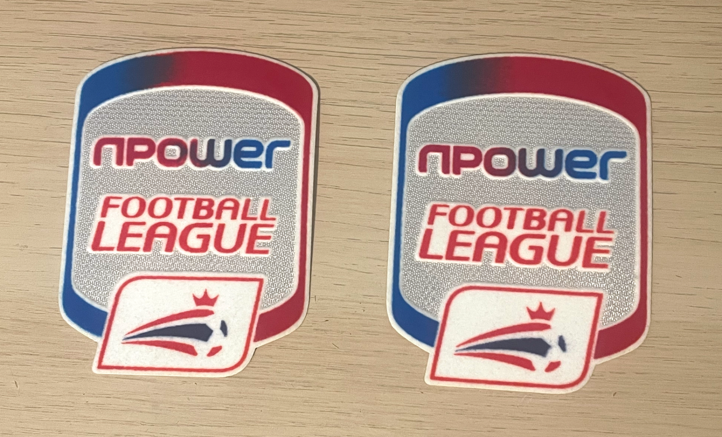 nPower Football League Shirt Sleeve Patches 2010-2013 Badges n Power