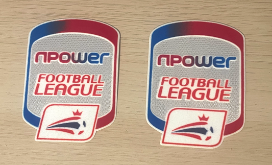 nPower Football League Shirt Sleeve Patches 2010-2013 Badges n Power