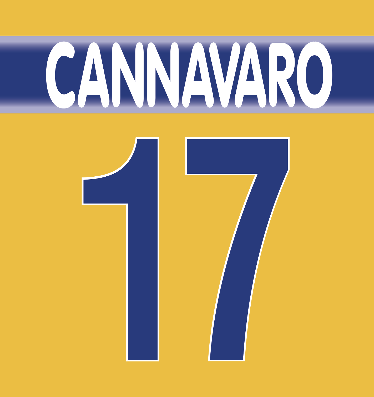 Parma 1998-99 Name Set Home Shirt ANY NUMBER Flock Cannavaro M L Football