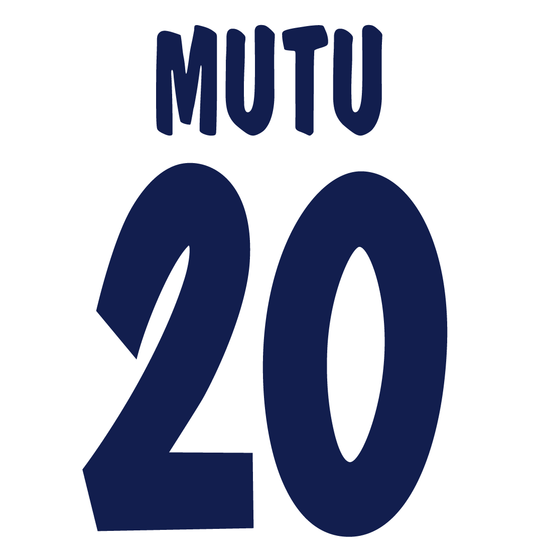 Parma 2002-03 Name Set Away Shirt ANY NUMBER Flock Mutu Adriano M L Football
