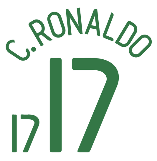 Portugal Name Number Set 2006 Away ANY NAME/NUMBER Football Shirt Ronaldo