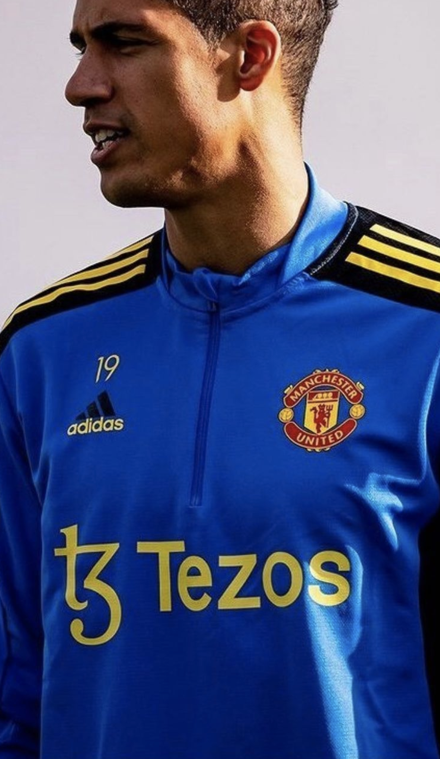 Tevos Manchester United Training Kit Shirt Sponsor Football S M L XL Home Away