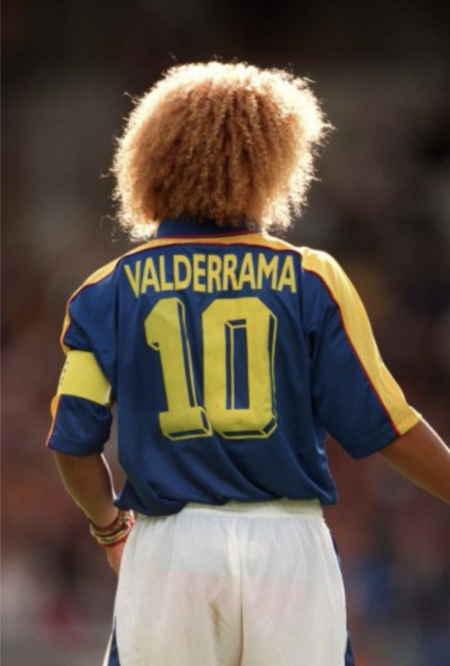 Colombia World Cup 1998 Name Set Away Shirt VALDERRAMA 10 M L XL 98 Columbia