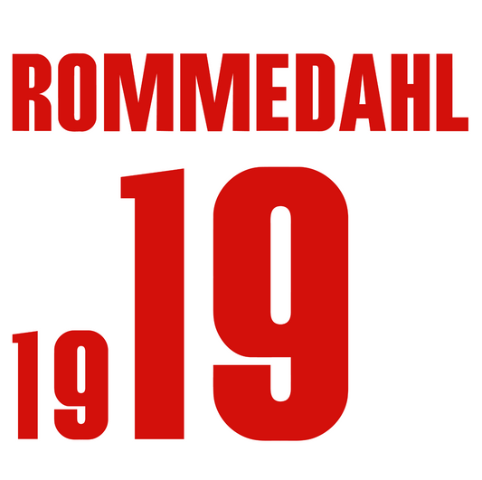 Denmark 2002 World Cup Name Set Away Football Shirt ANY NAME/NUMBER Rommedahl