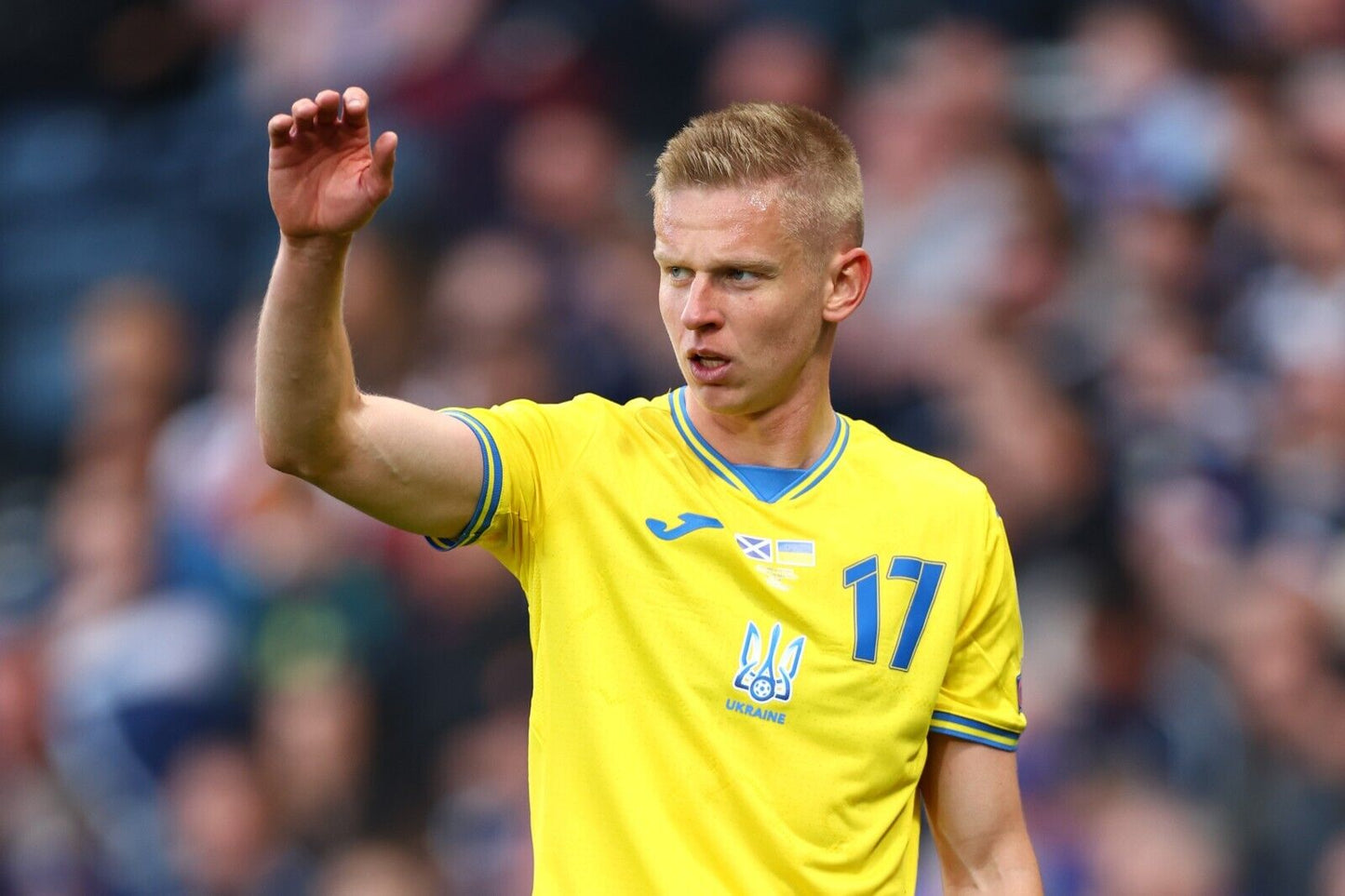 Ukraine 21-22 Name Set Home Football Shirt ANY NAME/NUMBER Zinchenko Yarmolenko
