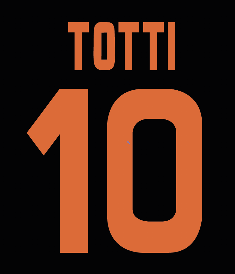 AS Roma 2007-09 Name Set Third Shirt ANY NAME/NUMBER Cassano Totti Perotta M L