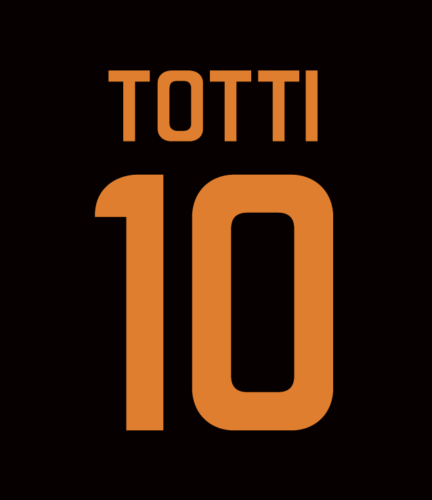 AS Roma 2011-12 Name Set Third Shirt ANY NAME/NUMBER De Rossi Totti Kjaer M L