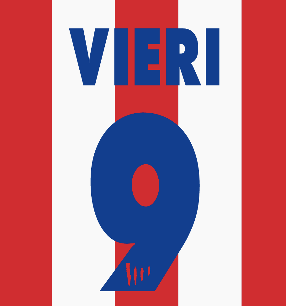 Atletico Madrid Name Set 1997-98 Home ANY NAME/NUMBER Football Shirt Camiseta