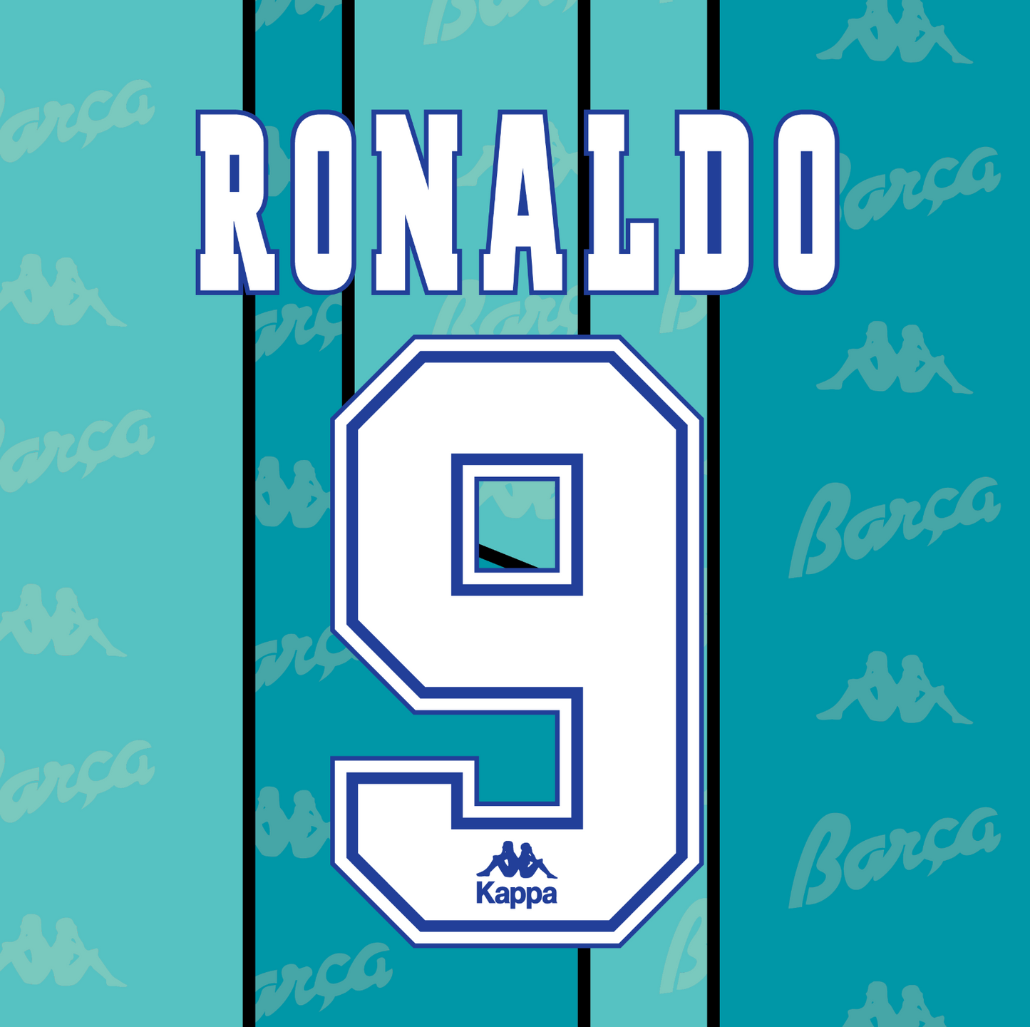 Barcelona 1995-97 Name Set Away Shirt ANY NAME/NUMBER Guardiola Ronaldo