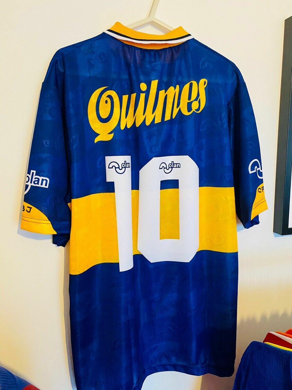 Boca Juniors 1996 Name Set Home Football Shirt ANY NUMBER Maradona 10 Olan