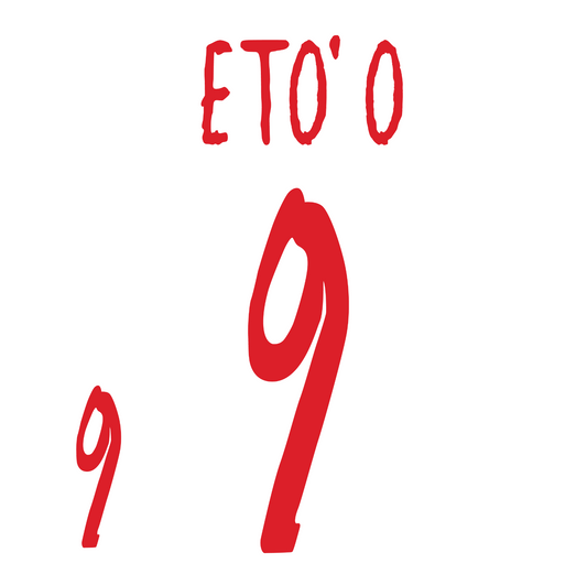 Cameroon Name Set ®04 Third Shirt ANY NAME/NUMBER Football Eto'o Africa Nations