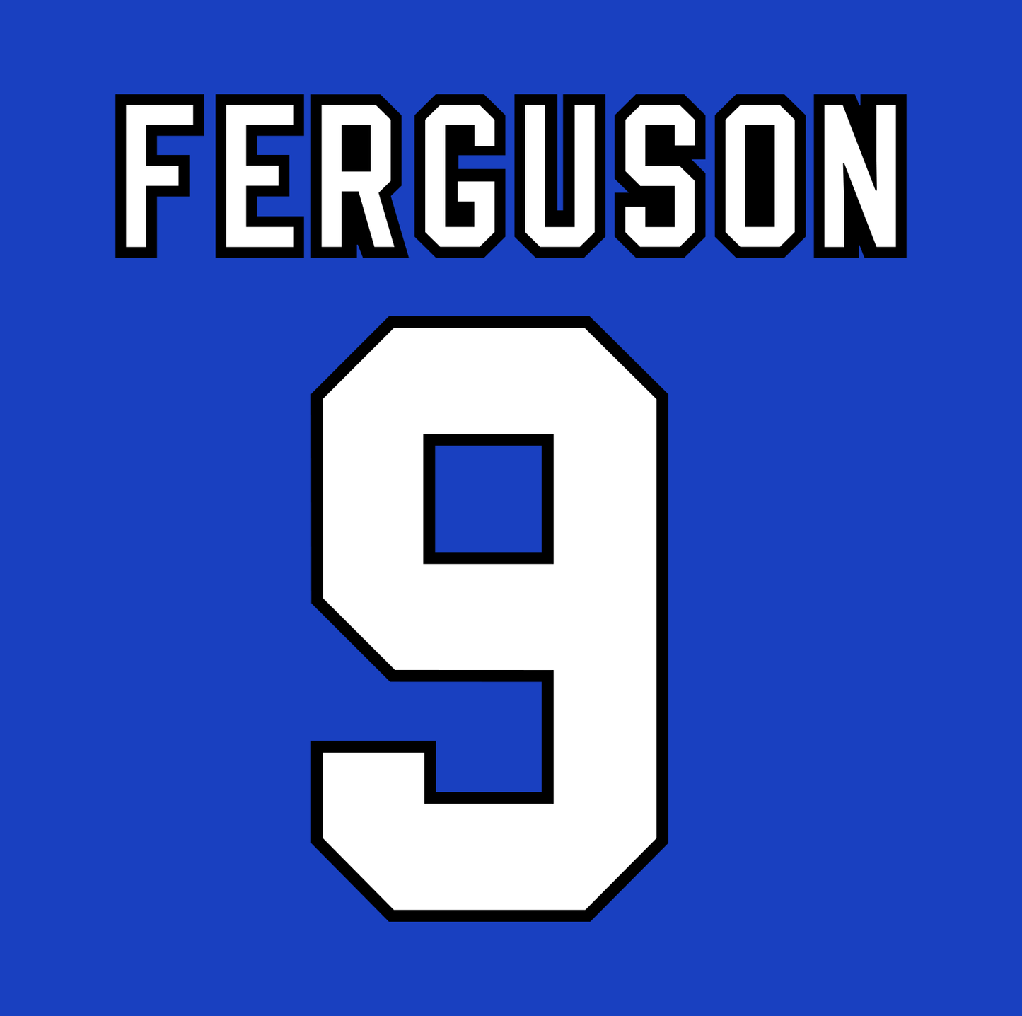 埃弗顿姓名套装 1996-97 主场球衣任意姓名/号码植绒 ML Ferguson Stubbs