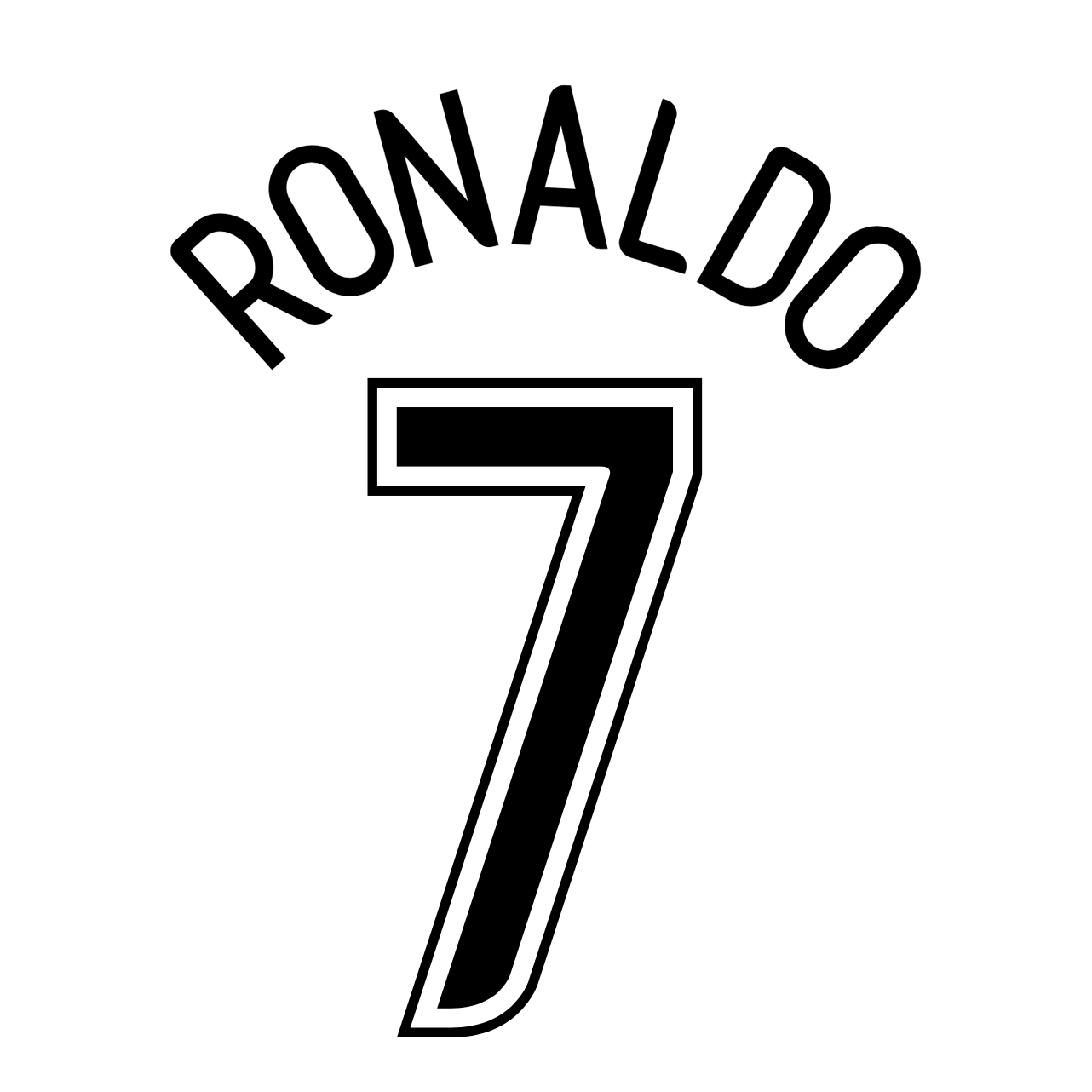 Manchester United Name Set 06-07 CL Away Shirt ANY NAME/NUMBER Man Utd Ronaldo