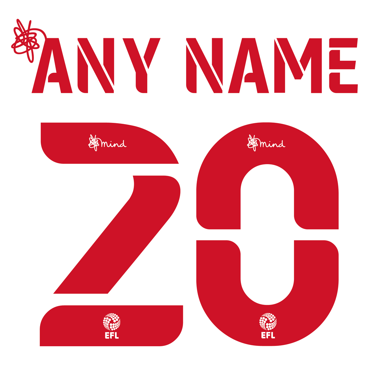 EFL Nameset 2020-2022 Mind ANY NAME/NUMBER