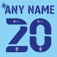 EFL Nameset 2020-2022 Mind ANY NAME/NUMBER