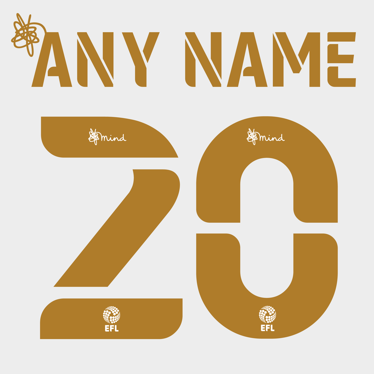EFL Nameset 2020-2022 Mind ANY NAME/NUMBER