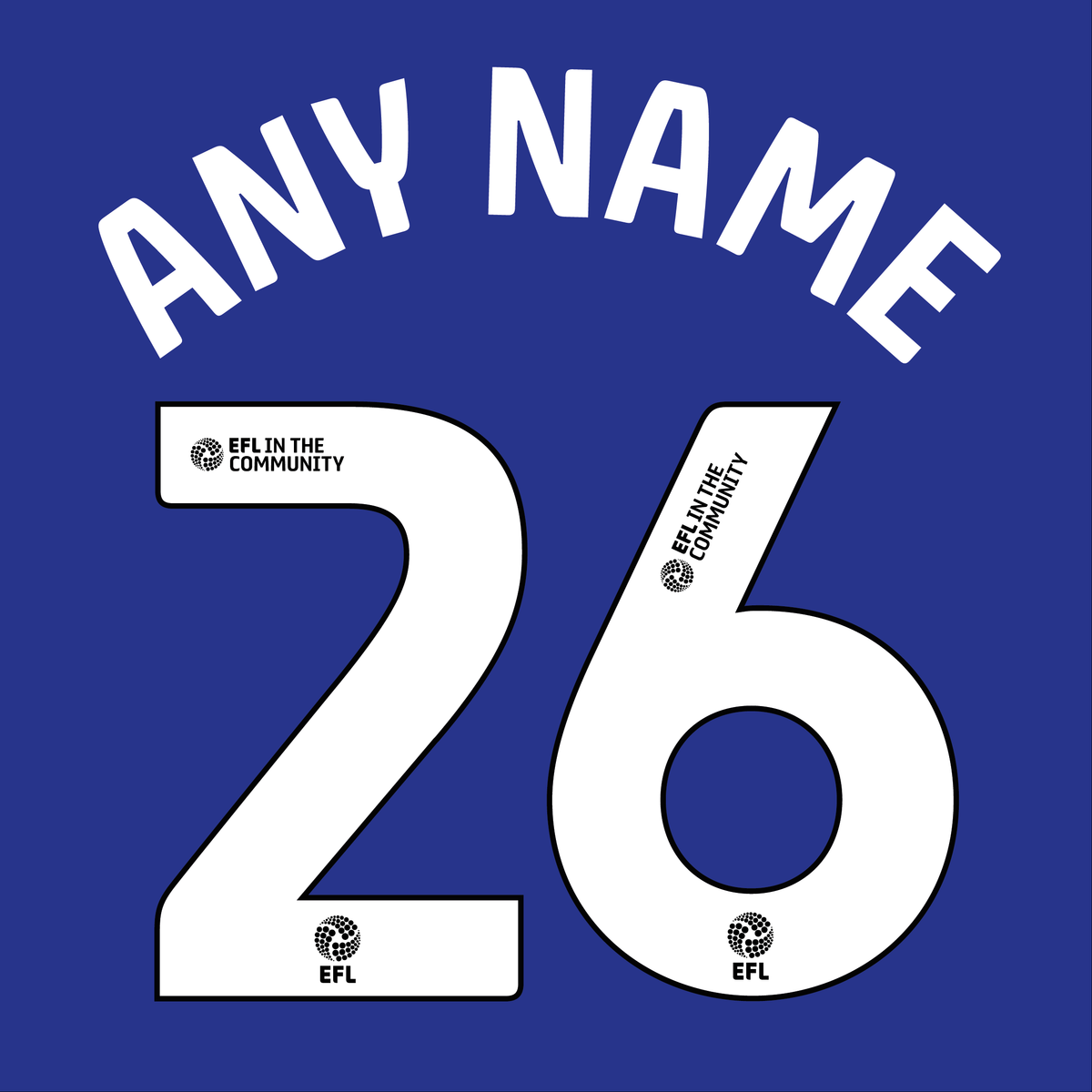 EFL Nameset 2026-2027 EFL in the Community ANY NAME/NUMBER
