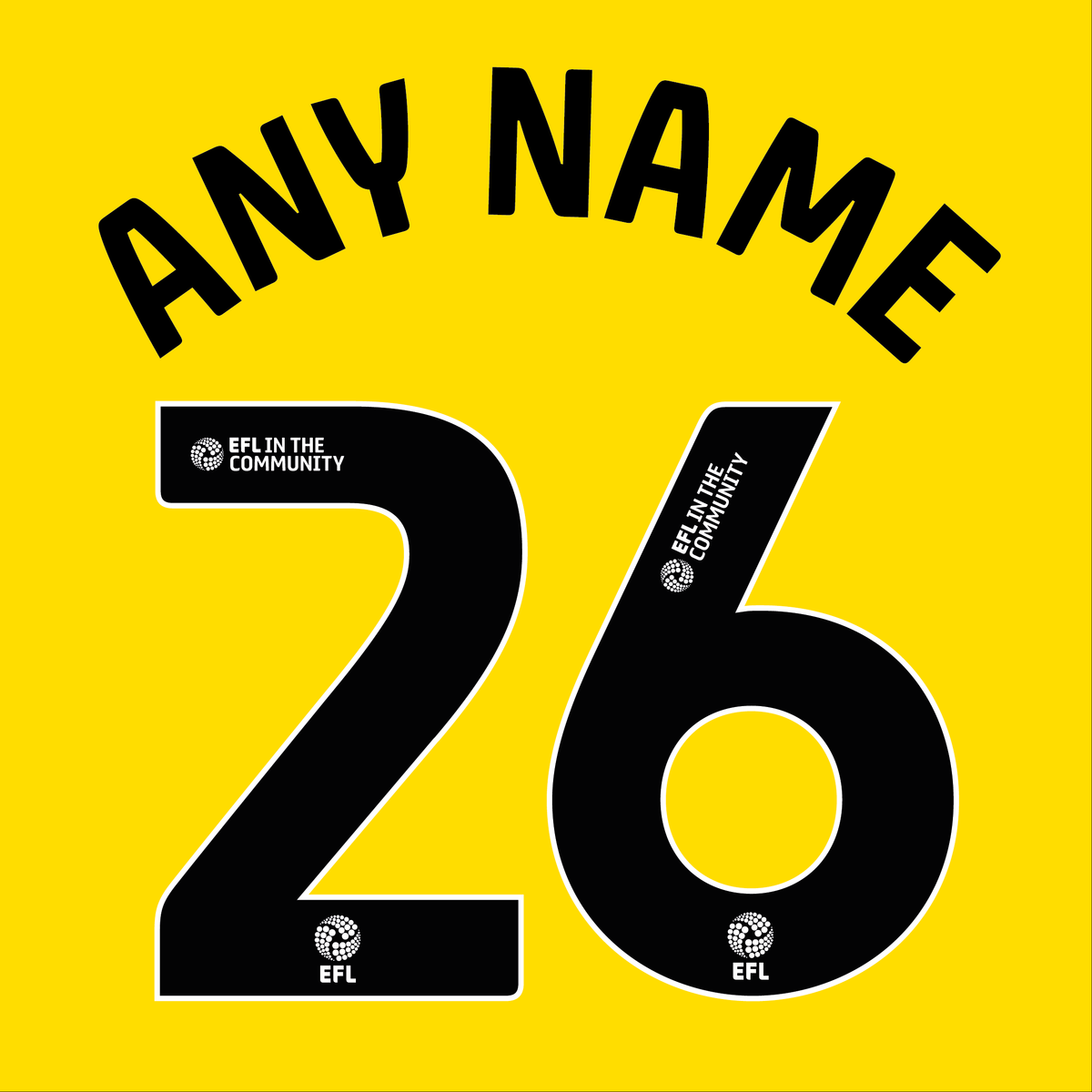 EFL Nameset 2026-2027 EFL in the Community ANY NAME/NUMBER
