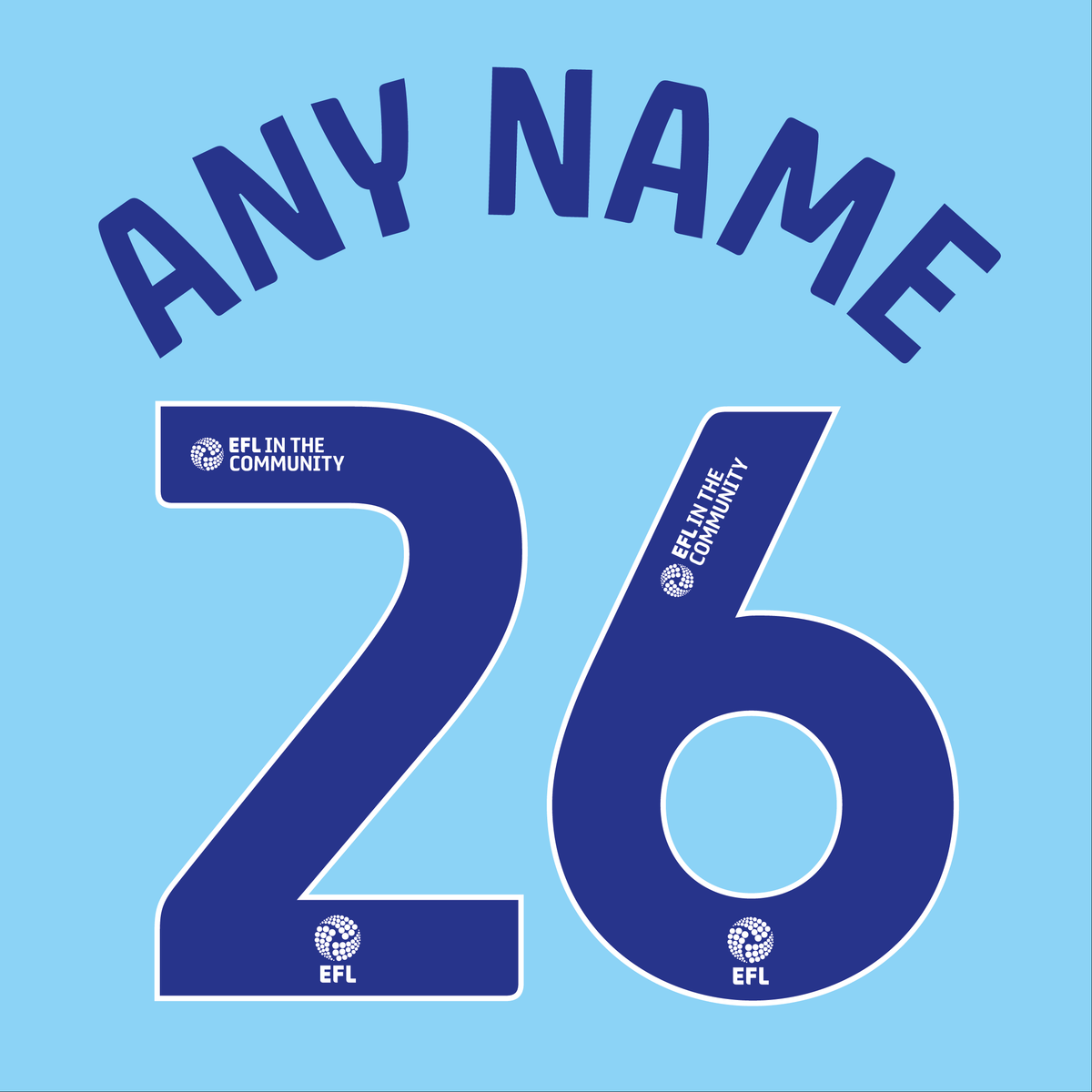 EFL Nameset 2026-2027 EFL in the Community ANY NAME/NUMBER