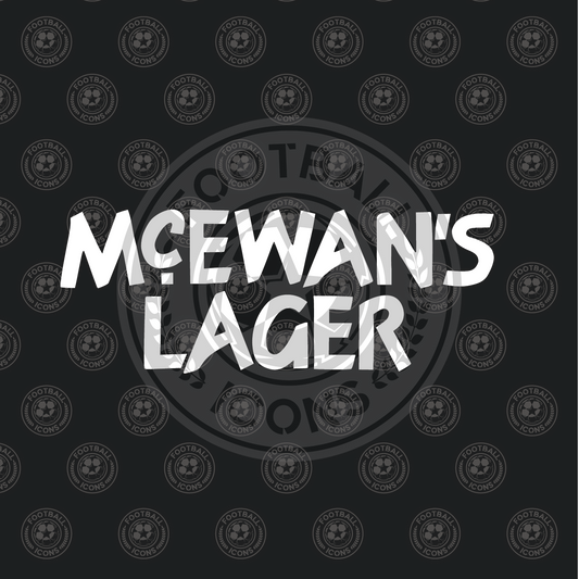 McEwans Lager Sponsor for Rangers Shirt
