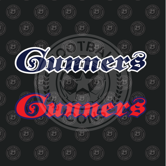 Gunners back detail for Arsenal Shirt