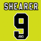 SHEARER 9 Nameset for Blackburn Third Shirt 1993-94 Flock