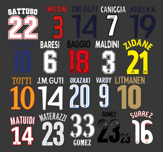 Various Namesets - Custom Order