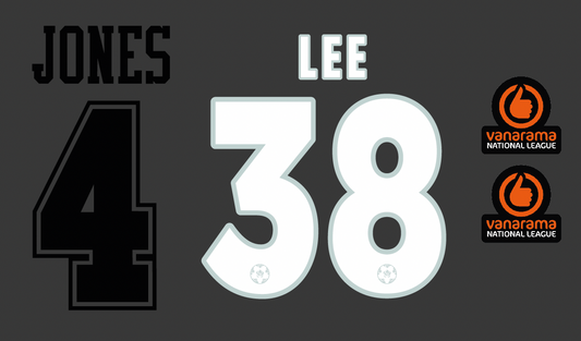Namesets and Vanarama Patches - Custom Order