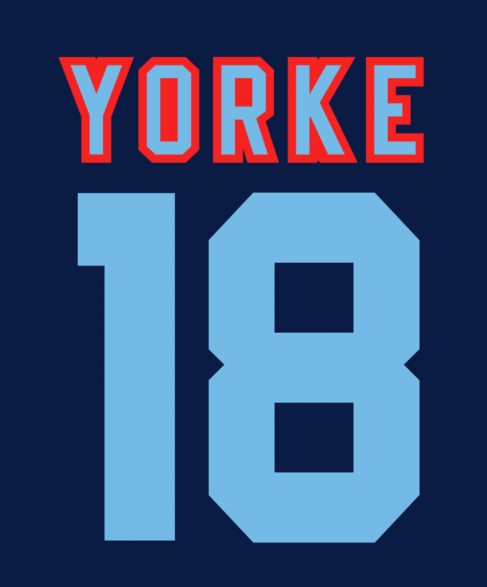 Aston Villa Away Shirt 1994 Flock Nameset YORKE 18