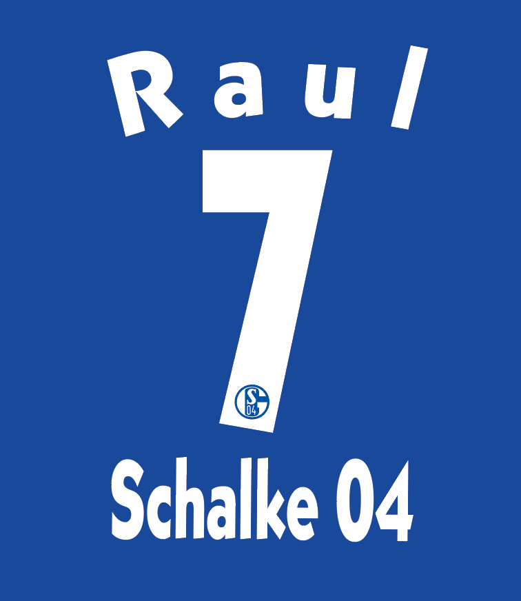 Schalke 04 Nameset 2010/12 ANY NAME/NUMBER inc. Schalke 04 detail