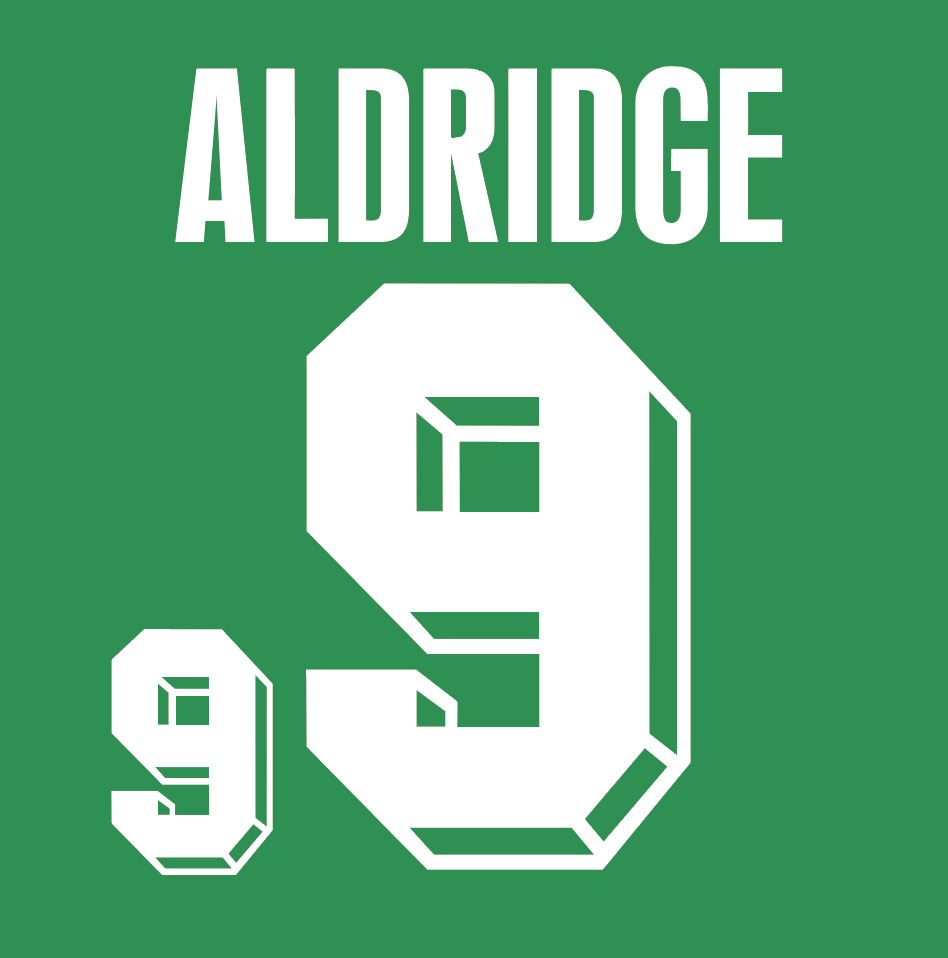 Ireland Name Set for 1994 Home Shirt ANY NAME/NUMBER Football