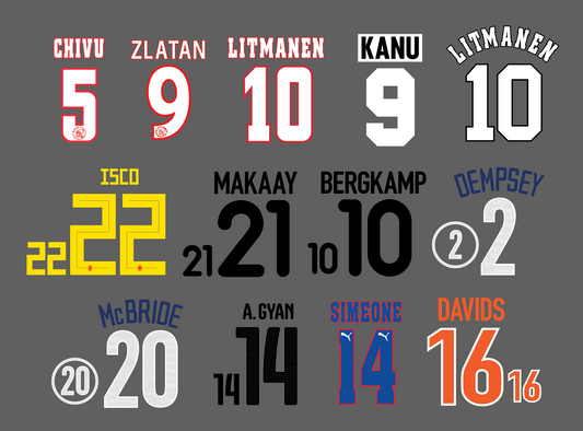 Various Namesets  - Custom Order