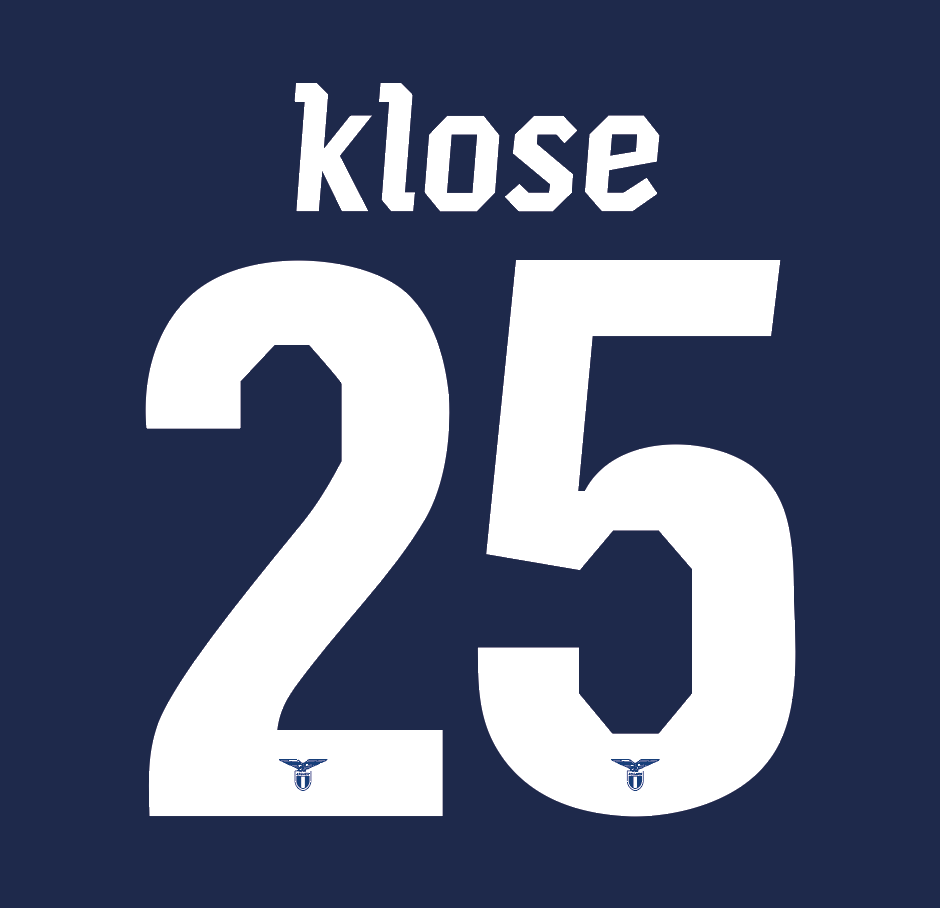 KLOSE 25 Lazio Nameset - Custom Order