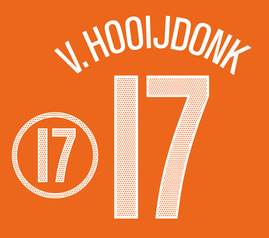 V. HOOIJDONK 17 Netherlands Nameset 2004 - Custom Order