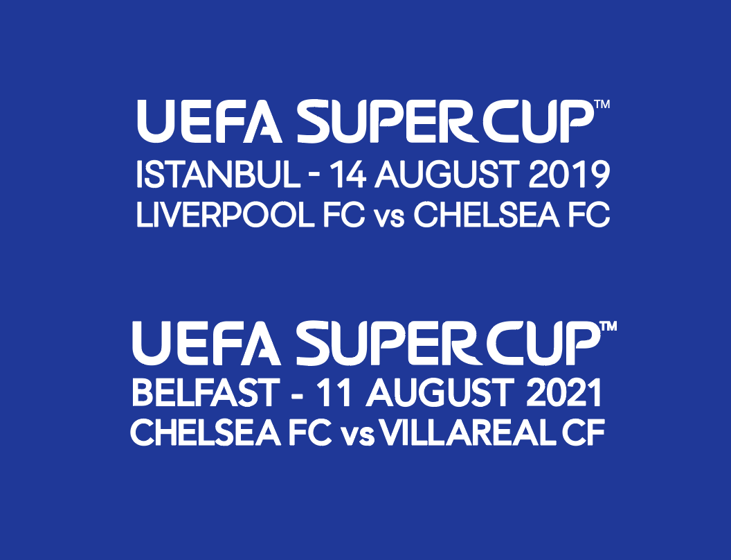 Super Cup Match Details for Chelsea Shirts 2019 & 2021
