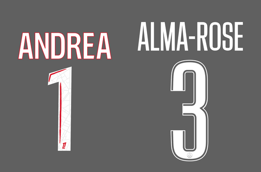 PSG Kids Namesets - Custom Order
