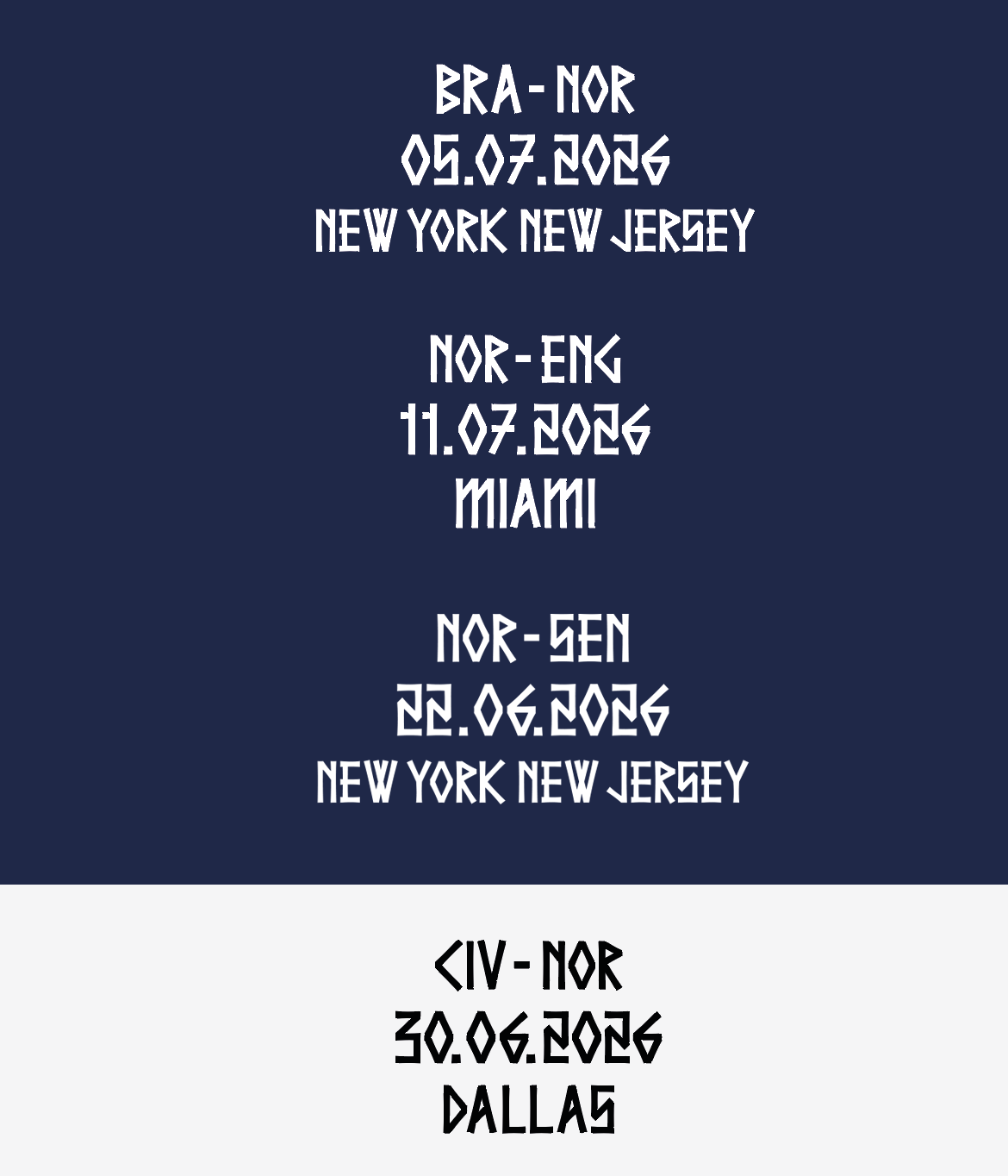 Norway World Cup 2026 Match Details