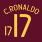C. RONALDO 17 Portugal Nameset for 2006 Home Shirt