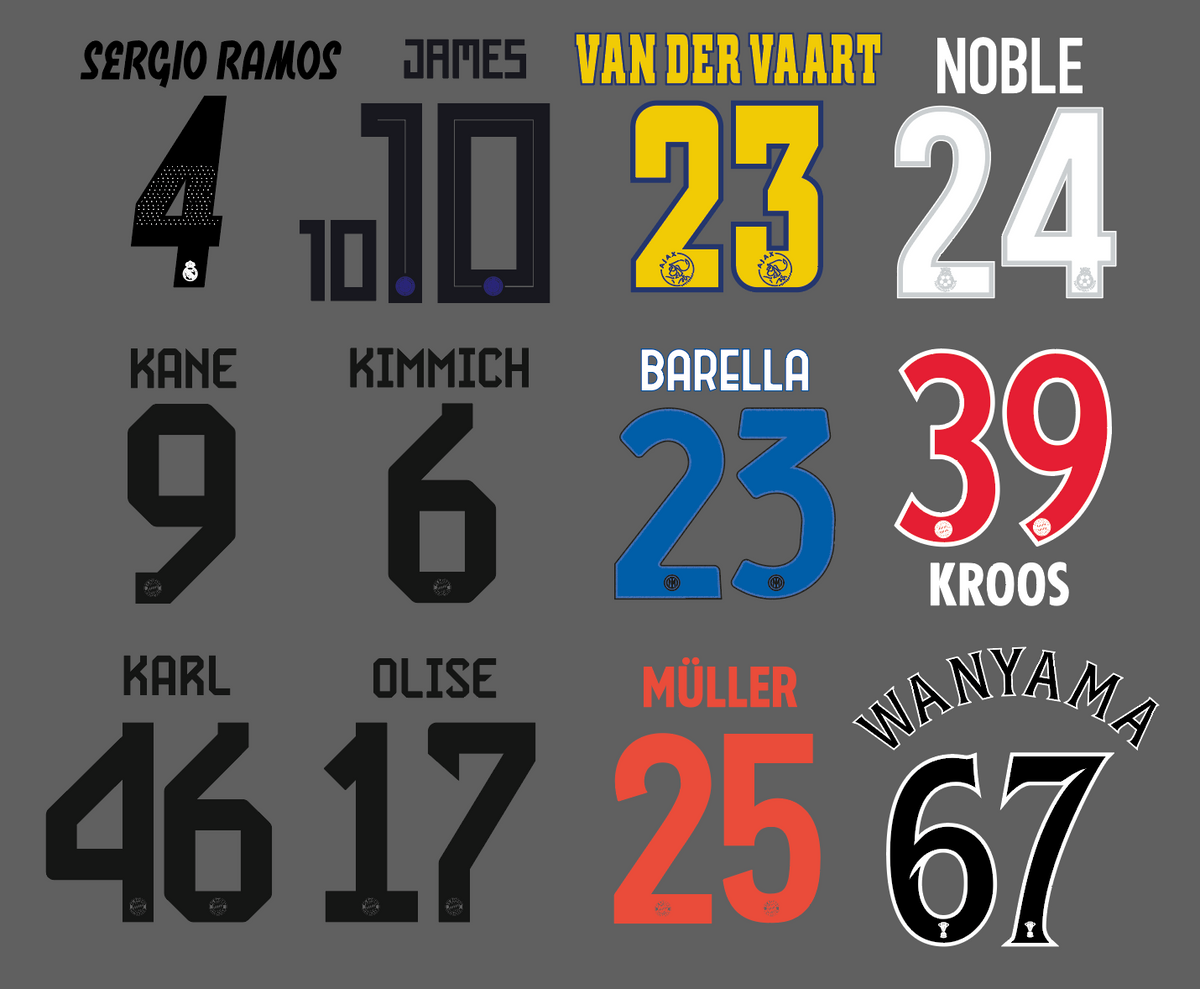 Various Namesets - Custom Order
