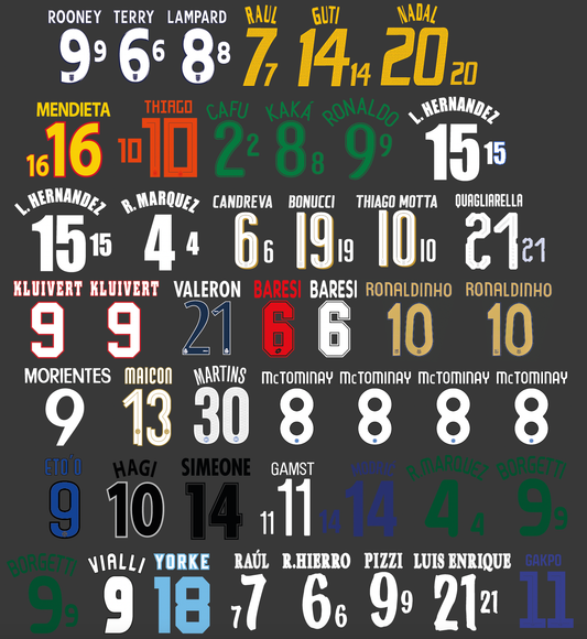Various Namesets - Custom Order
