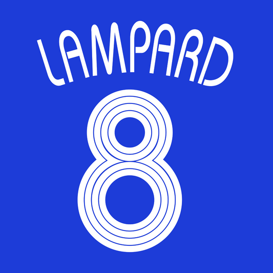 Chelsea Name Set 06-07 ANY NAME/NUMBER Player Size Home Shirt UEFA Football M L