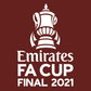 Emirates FA Cup 2021 Match Detail Patch Badge Football Shirts Leicester City M L